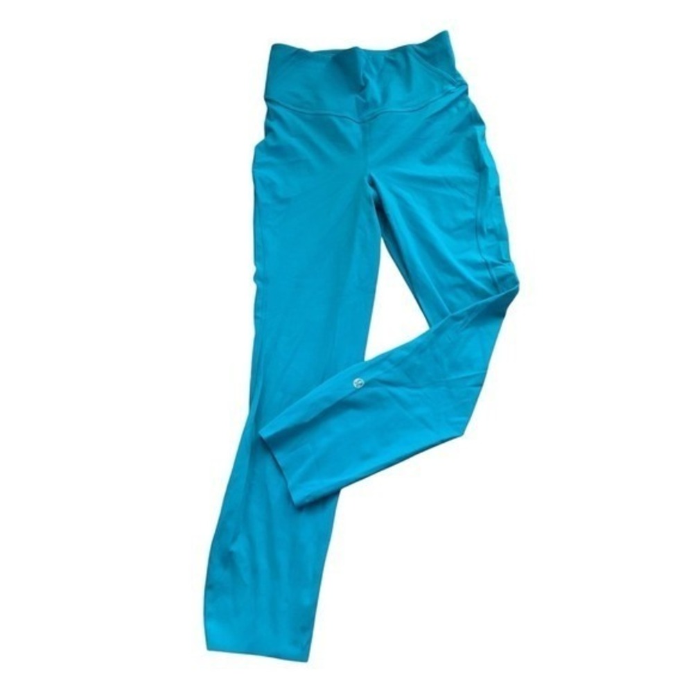 Lululemon‎ In Movement Straight Leg Pant Womens 4 Cyan Blue Everlux Activewear